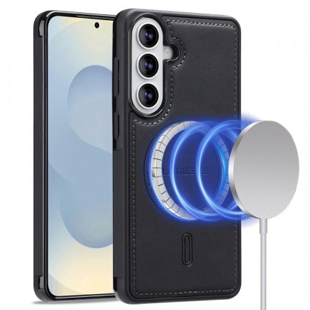 LC.IMEEKE Deksel lær Samsung Galaxy S26 5G MagSafe - Svart