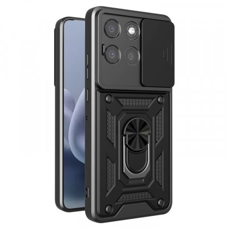 Tech-Flex Deksel med Ring Grep Motorola Moto G86 Power 5G svart