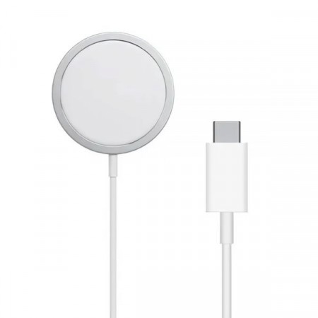 WiWU MagSafe hurtiglading Magnetisk trådløs lader 15W hvit