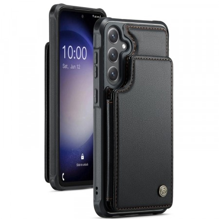 CaseMe Deksel med kortlomme Samsung Galaxy S23 FE 5G svart