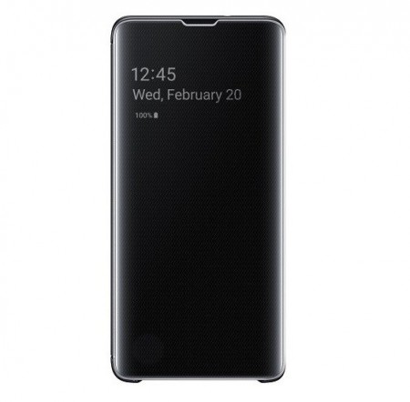 Samsung Galaxy S10 Clear View Deksel - Svart