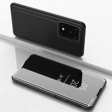Lux Mirror View Flip deksel for Samsung Galaxy S20 Ultra 5G svart