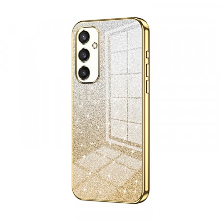 Fashion TPU Deksel Glitter Powder Samsung Galaxy S24 5G - Gull