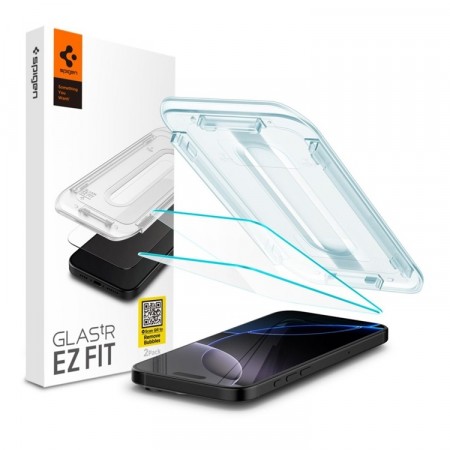 Spigen EZ Fit Glas.tR Skjermbeskytter (2-pack) iPhone 17 / 17 Pro