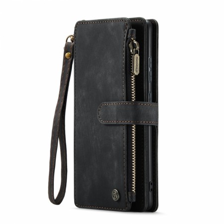 CaseMe multifunksjonell Lommebok deksel Samsung Galaxy S25+ Plus 5G svart