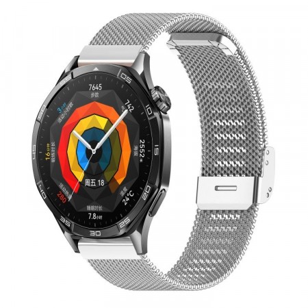 xDfind Klokkereim stål Milanese universal 22mm - Sølv