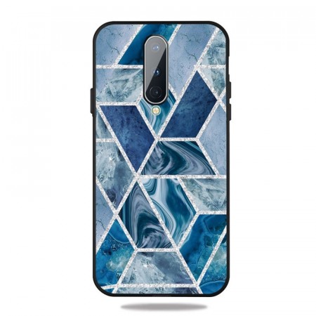 Fashion TPU Deksel for OnePlus 8 - Blå Marmor