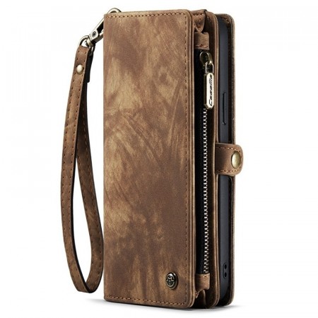 CaseMe 2-i-1 Lommebok deksel iPhone 18 Pro Max Brun