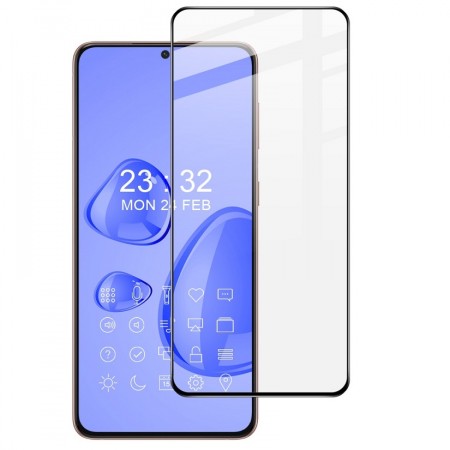 IMAK Herdet Glass skjermbeskytter Samsung Galaxy S21 FE 5G svart kant