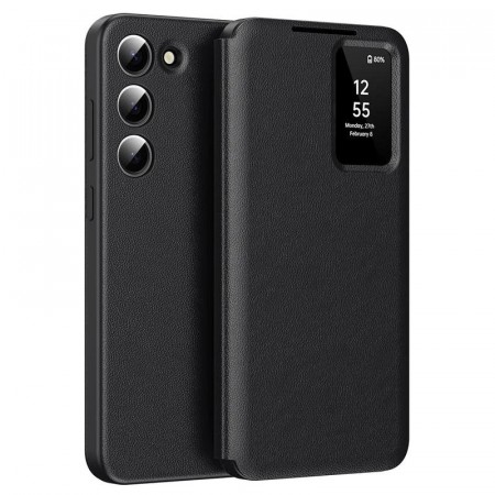 Smart Clear View Flip deksel Samsung Galaxy S22+ Plus 5G - Svart