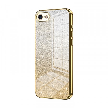 Fashion TPU Deksel Glitter Powder iPhone 7/8/SE (2020/2022) - Gull