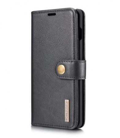 DG.Ming 2-i-1 Lommebok-deksel I Lær Samsung Galaxy S10 Plus svart