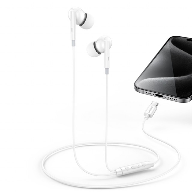 Yesido USB-C In-Ear Øreplugger med mikrofon – Hvit