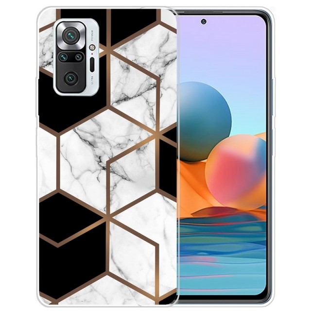 Fashion TPU Deksel for Xiaomi Redmi Note 10 Pro - Marmor mønster