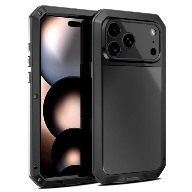 Redpepper Hybrid-deksel med 360° beskyttelse iPhone 17 Pro - Svart