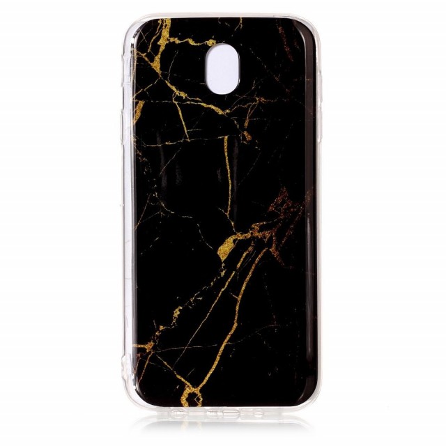 Fashion TPU Deksel Galaxy J7 - Marmor svart (2017)