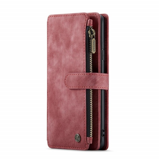 CaseMe multifunksjonell Lommebok deksel Samsung Galaxy S9 plus rød