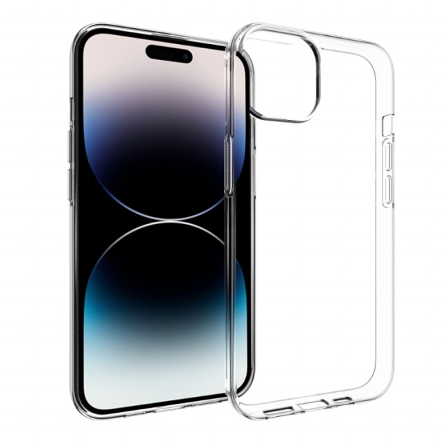 Tech-Flex TPU Deksel for iPhone 15 Gjennomsiktig