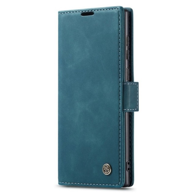 CaseMe flip Retro deksel for Samsung Galaxy S23 Ultra 5G blå