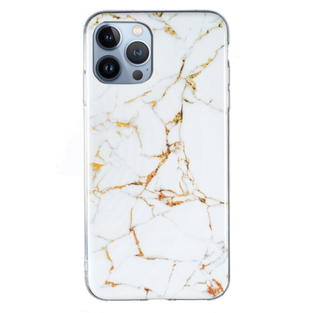 Fashion TPU Deksel iPhone 13 Pro Max - Marmor