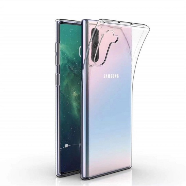 Tech-Flex TPU Deksel for Samsung Galaxy Note 10 Gjennomsiktig