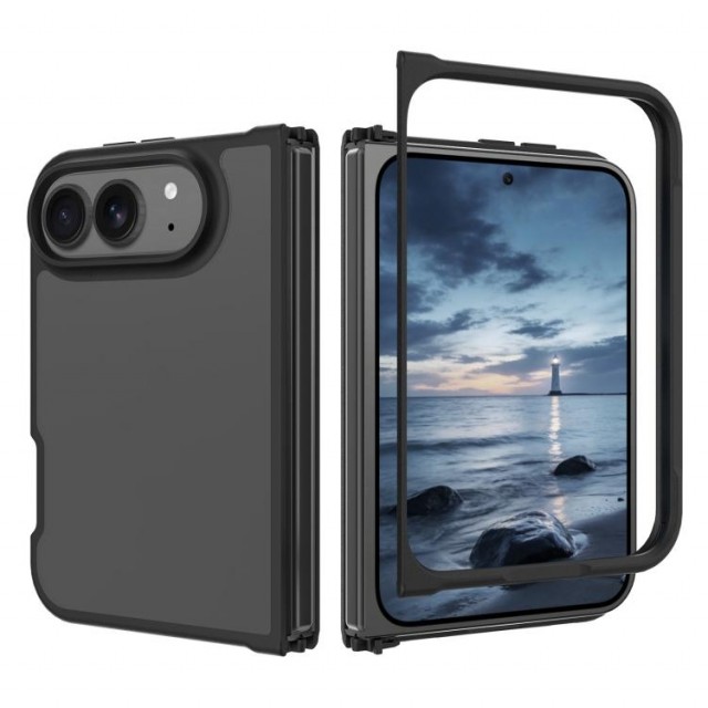Tech-Flex Deksel Skin Feel til iPhone Fold svart
