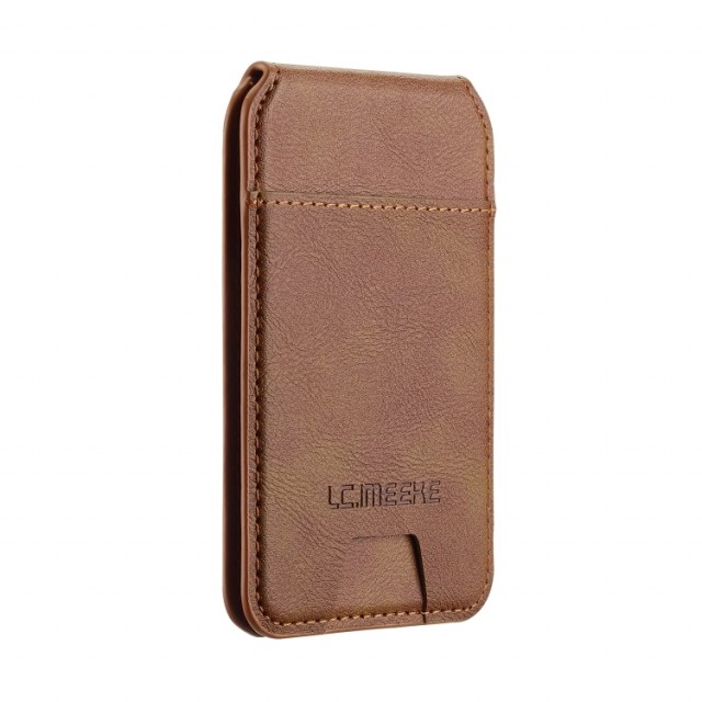 LC.IMEEKE lommebok for kredittkort MagSafe - Brun