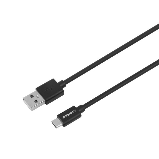 Essentials USB Type USB-A - USB-C Ladekabel 1m - Svart