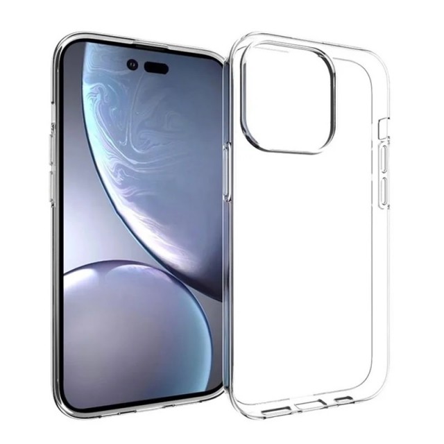 Tech-Flex TPU Deksel for iPhone 14 Pro Gjennomsiktig