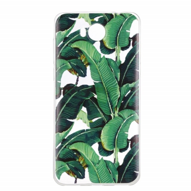 Fashion TPU Deksel Huawei Y6/Y5 (2017)  - Plants