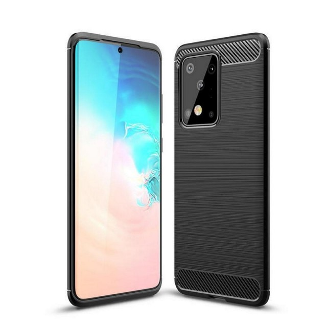 Tech-Flex TPU Deksel Carbon for Galaxy S20 Ultra svart