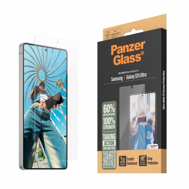 PanzerGlass Skjermbeskytter Ultra-Wide Samsung Galaxy S25 Ultra