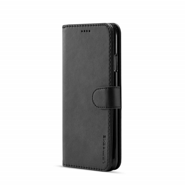LC.IMEEKE Lommebok deksel for iPhone XR svart