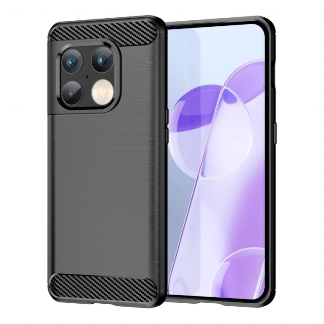Tech-Flex TPU Deksel Carbon for OnePlus 10 Pro 5G svart