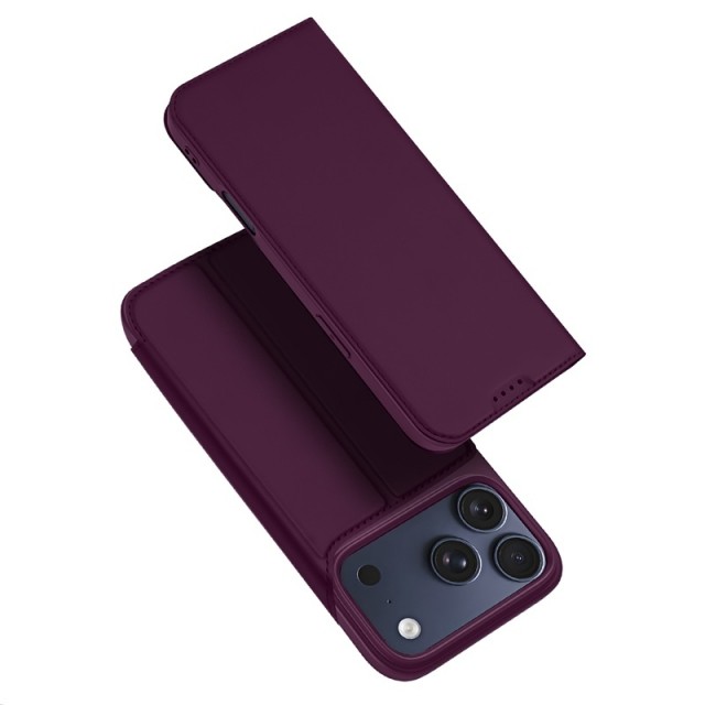 Dux Ducis Skin Pro Series Flip deksel iPhone 18 Pro Max Dark Cherry