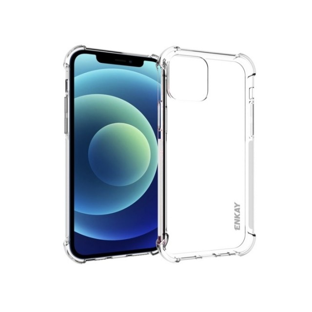 ENKAY Hat-Prince Støtsikkert TPU Deksel for iPhone 12 Pro Max Gjennomsiktig