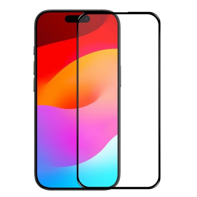 NORTHJO herdet Glass skjermbeskytter iPhone 17 Air svart kant