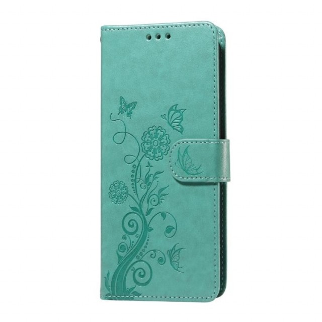 Lommebok deksel for Samsung Galaxy S26 Ultra 5G - Blomster grønn