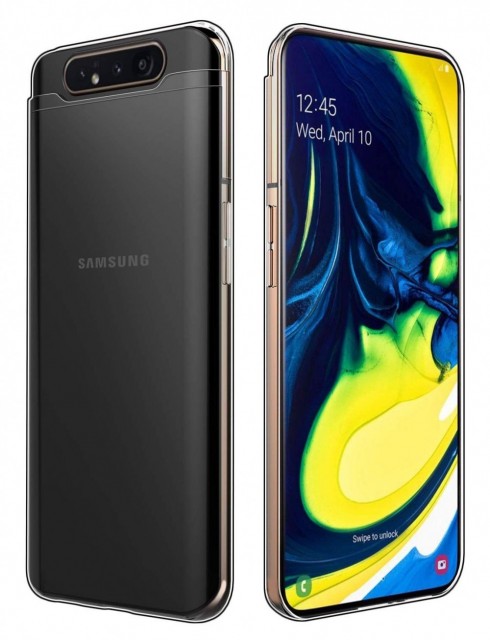 Tech-Flex TPU Deksel for Samsung Galaxy A80 Gjennomsiktig