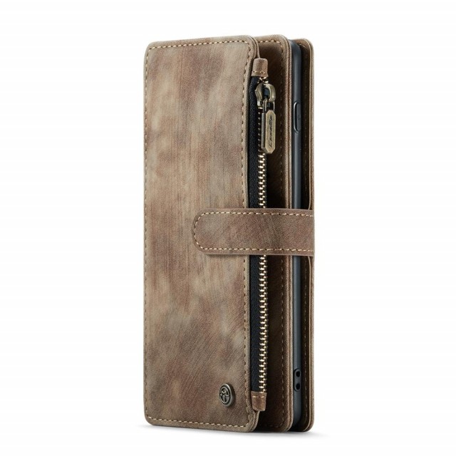 CaseMe multifunksjonell Lommebok deksel Samsung Galaxy S10 Plus brun