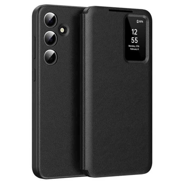 Smart Clear View Flip deksel Samsung Galaxy S26 FE 5G - Svart