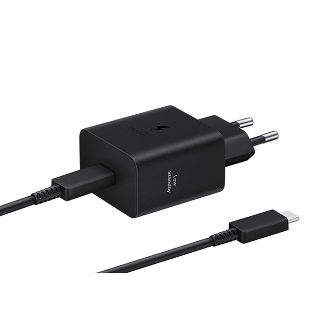 Samsung hurtiglader USB-C Vegglader & USB-C Kabel 45W - Svart