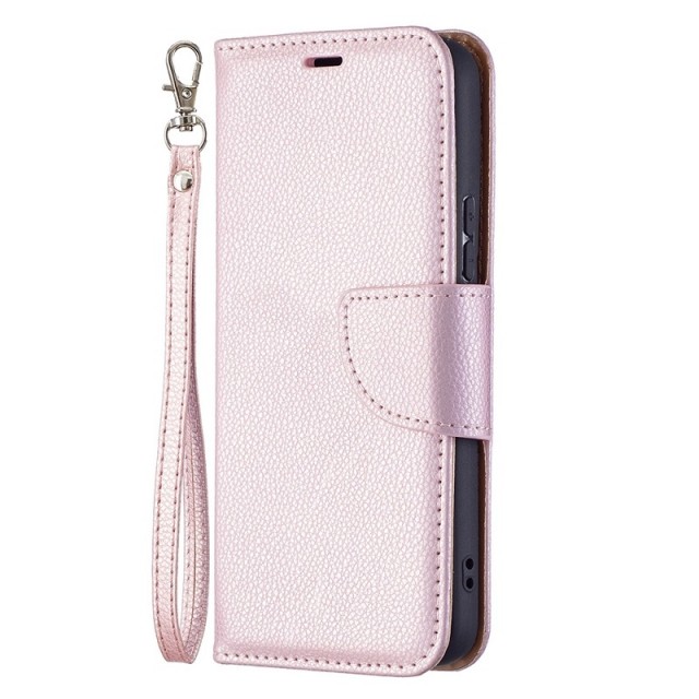 Lommebok deksel for Samsung Galaxy S22 5G Roségull