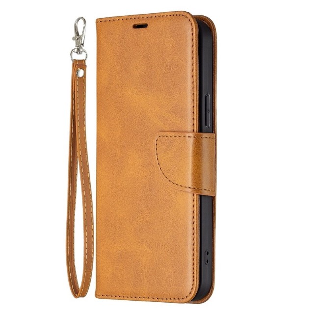 Lommebok deksel for iPhone 13 Pro Max cognac