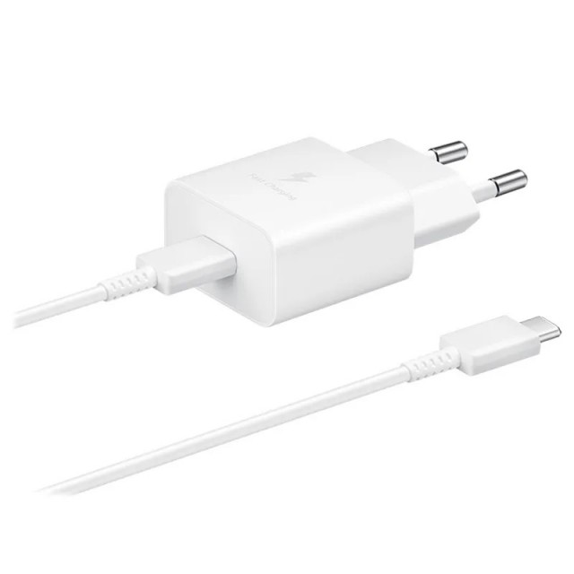 Samsung USB-C Vegglader & USB-C Kabel 15W - hvit