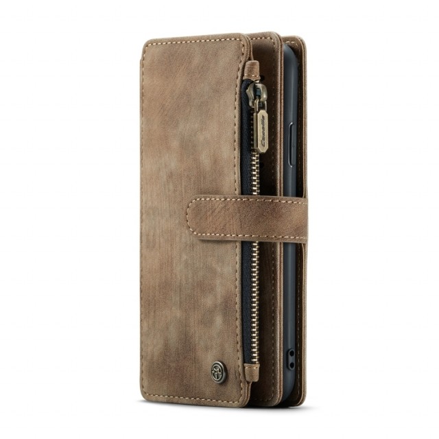CaseMe Multifunksjonell Lommebok deksel iPhone XR brun