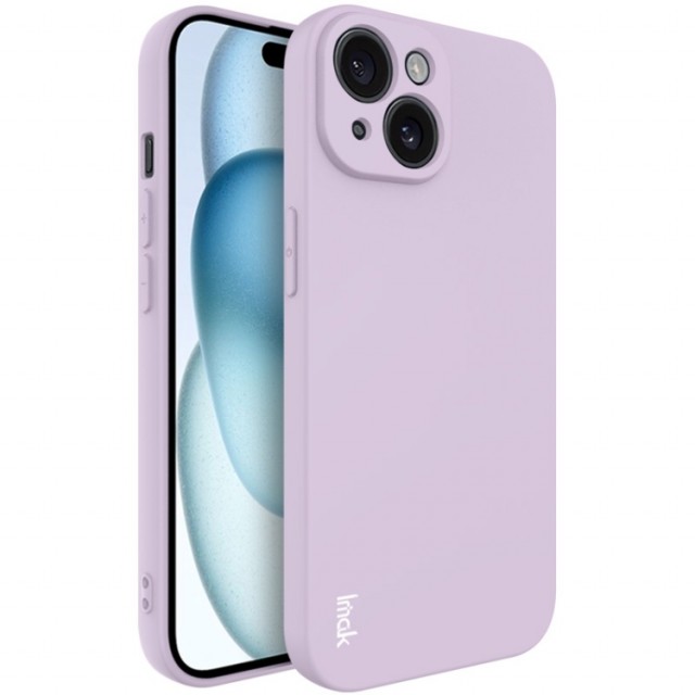 IMAK TPU Deksel for iPhone 15 lilla