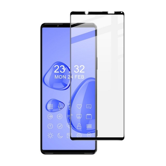 IMAK Herdet Glass skjermbeskytter Sony Xperia 10 IV svart kant