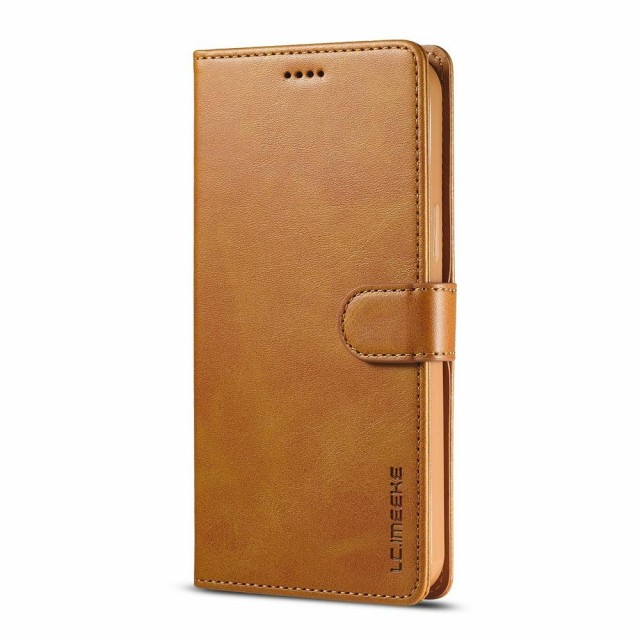 LC.IMEEKE Lommebok deksel for iPhone 13 cognac