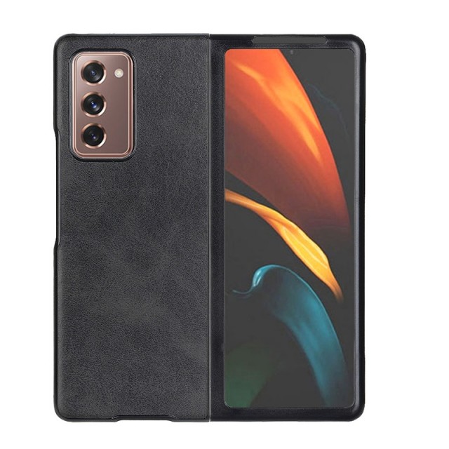 Tech-Flex TPU Deksel med PU-lær Samsung Galaxy Z Fold 2 5G (2020) svart